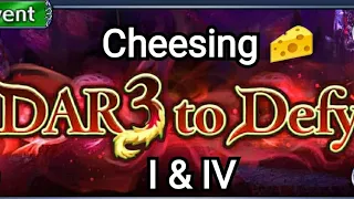 Cheesing DAR3 to Defy 1 & 4 with DUO Runs (DFFOO GL)