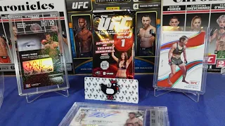 Topps UFC Round 1 Rips!!! THE LUCKY STREAK CONTINUES.  GOLDS, RELICS, ROOKIES, HANGING CHADS
