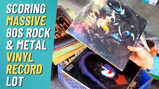 Scoring Massive 80s Rock & Metal Vinyl Record Lot In Storage Unit