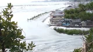 Tsunami Hits Kawajiricho, Hitachi City 3/11/2011 [Extended]