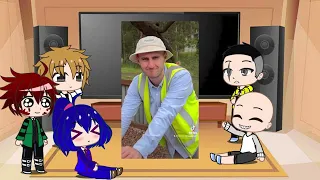 Anime characters react to "The playground safety inspector"