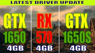 GTX 1650 vs RX 570 vs GTX 1650 SUPER | 17 PC GAMES TEST | 1080P | 1440P