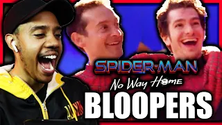 This is *HILARIOUS* Spider-Man: No Way Home Blooper & Gag Reel REACTION!