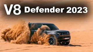 أول تغطية للدفندر V8 في دولة الامارات وتجربتها في الرمال Defender V8 2023