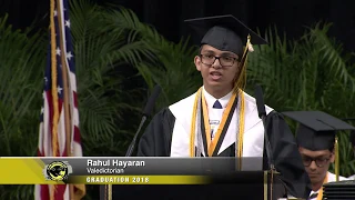 Plano East Valedictorian - Rahul Hayaran