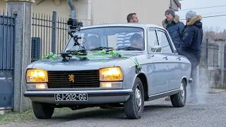 Tournage d'un épisode de La Conspiration du Silence pour FranceTV avec la Peugeot 304 SLS