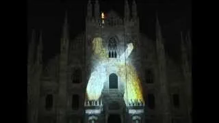 Video mapping: la facciata del Duomo di Milano animata da luci e suoni