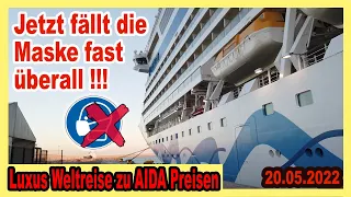 🔴 AIDA & weitere Reedereien BEENDEN die Maskenpflicht & Luxus Weltreise Kreuzfahrt zu AIDA Preisen