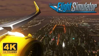 Flight Simulator 2022 ➤ ULTRA NIGHT GRAPHICS ➤ A320NEO ➤NEW YORK Airport ➤ 4K 60FPS
