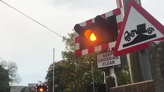 Reupload *Night Mode* Eggesford station level crossing in Devon 13/10/2020