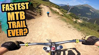 HITTING BIG JUMPS ON MY ENDURO BIKE AND THE FASTEST MTB TRAIL EVER!