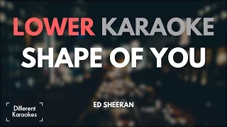 Ed Sheeran - Shape of You (LOWER Key Karaoke)