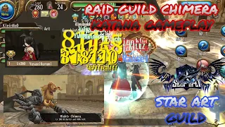 toram online - full gameplay katana vs raid chimera with star art guild - yusagi
