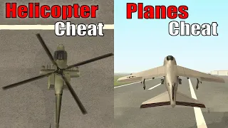 GTA San Andreas Helicopter and Planes Cheats (GTA SA Cheats)