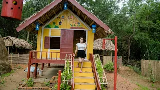 FULL: 200 Days The girl builds a complete wooden house. Alone Living off the grid | Thảo bushcraft