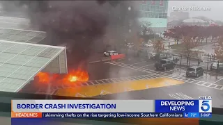 Video captures deadly car crash, explosion at U.S.-Canada border crossing