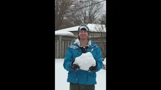 the slow motion snowball headbutt