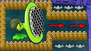 99 Gatling Pea Vs Giga Gargantuar Vs Dr. Zomboss - Plants vs Zombies Hack