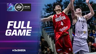 Republic of Korea 🇰🇷 vs Indonesia 🇮🇩 | Men Full Game | FIBA 3x3 Asia Cup 2024