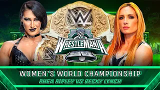 WWE 2K23 - Rhea Ripley Vs Becky Lynch - Women's World Championship | WWE WrestleMania 40
