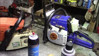 Chainsaw Won't Idle! What's Wrong? Brake Clean Test, Alternative to Pressure Vacuum Test,  Leak Down