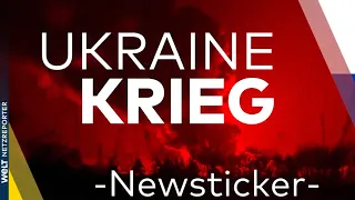 KRIEG in der UKRAINE: Ukrainische Armee hält weiter Schlüsselgebiete | WELT TICKER