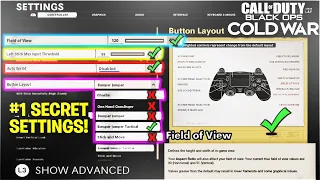 SECRET SETTINGS YOU NEED TO CHANGE! FIELD OF VIEW, AUDIO, and CONTROLLER SETTINGS BLACK OPS COLD WAR