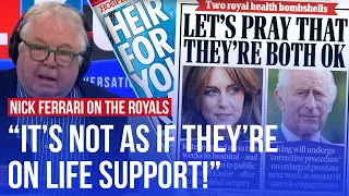 British press have a field day over hospitalisations of Kate and Charles | LBC