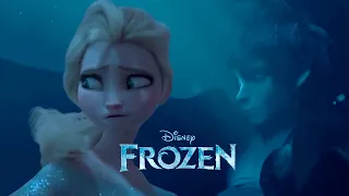 Queen Elsa tries to save Jack Frost on the Water | Frozen 3 [JELSA Fanmade Scene]