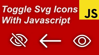 Toggle Svg Icons With Vanilla Javascript | Change Svg Icons