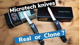 Spotting a fake / clone Microtech OTF knife. Full comparison video - must see !!