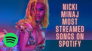 NICKI MINAJ MOST STREAMED SONGS ON SPOTIFY (NOVEMBER 24, 2021)