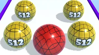 Ball Merge 2048 - All Levels Ball Gameplay Android, iOS ( Level 557 - 558 )