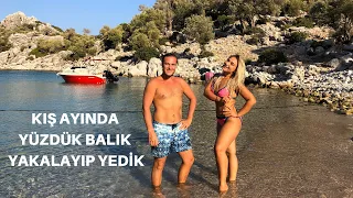 Tekne havuzu kırmızı balık doldu / 2 gece 3 gündüz balık yakalama lı pişirmeli bir tatil