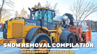 2 Hours Snow Removal Compilation in Montreal - Winter 2023 / Déneigement à Montréal #snowremoval