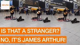 James Arthur Busks Undercover in Waterloo Station (Storyful, Crazy)