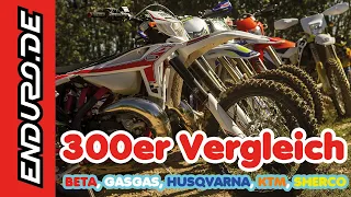 Enduro Vergleichstest 2020 (300ccm, 2Takt) - Beta, GasGas, Husqvarna, KTM, Sherco