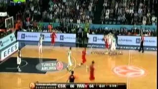 CSKA €UROL€AGU€!!!!-PANATHINAIKOS 66-64 (Last seconds) 2012 final4