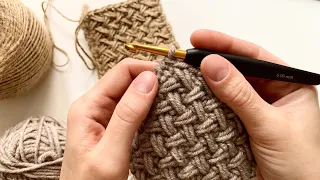 😍 DENSE PATTERN HOOK BRAID crochet pattern @Katya SHODDI CROCHET crochet