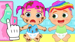 BABIES ALEX Y LILY 🛀💇 Baby Care and Beauty Saloon Looks
