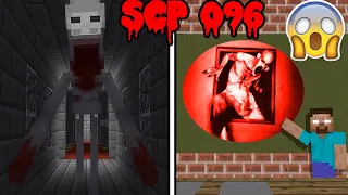 MINECRAFT SCP 096 CHALLENGE - MONSTER SCHOOL SCARY ANIMATION