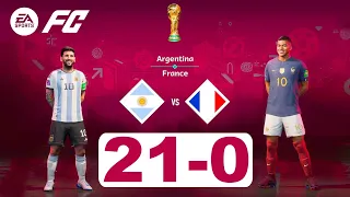 EA SPORTS FC - Argentina Vs France - FIFA World Cup 2022 Qatar | Final | 21-0