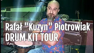 Rafał "Kuzyn" Piotrowiak (Pidżama Porno) prezentuje swój zestaw perkusyjny