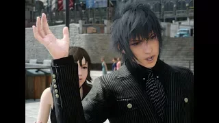 Final Fantasy XV Noctis being rude to Miss Iris