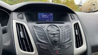 How to: Open Bluetooth Audio in a 2013 Ford Focus w. The factory radio