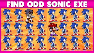 😈 Find the difference  Sonic exe | Quiz Puzzle Game | Puzzle for the brain