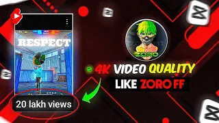 How to edit High Quality short video like ZORO FF | @zoro_ffx  jaisa Short video kese Edit kare