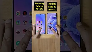 Samsung Galaxy A54 5G Vs Redmi Note 12 Pro Plus 5G Speed Test Comparison |