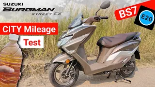 2024 Suzuki Burgman Street EX Mileage Test Video | Burgman Street EX Mileage | New Updates| New| 125
