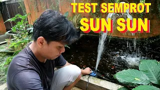 TEST SEMPROT MESIN POMPA SUN SUN JGP 3000L